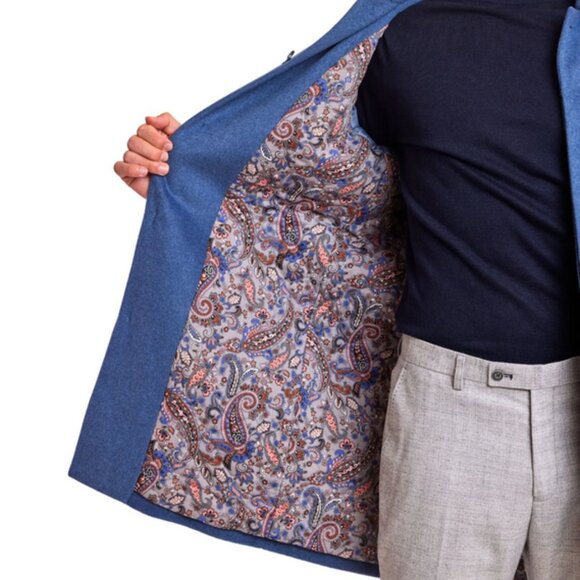 PAISLEY & GRAY Topper Coat - Arctic Blue Soft Touch - SMALL - NWT - Picture 4 of 9